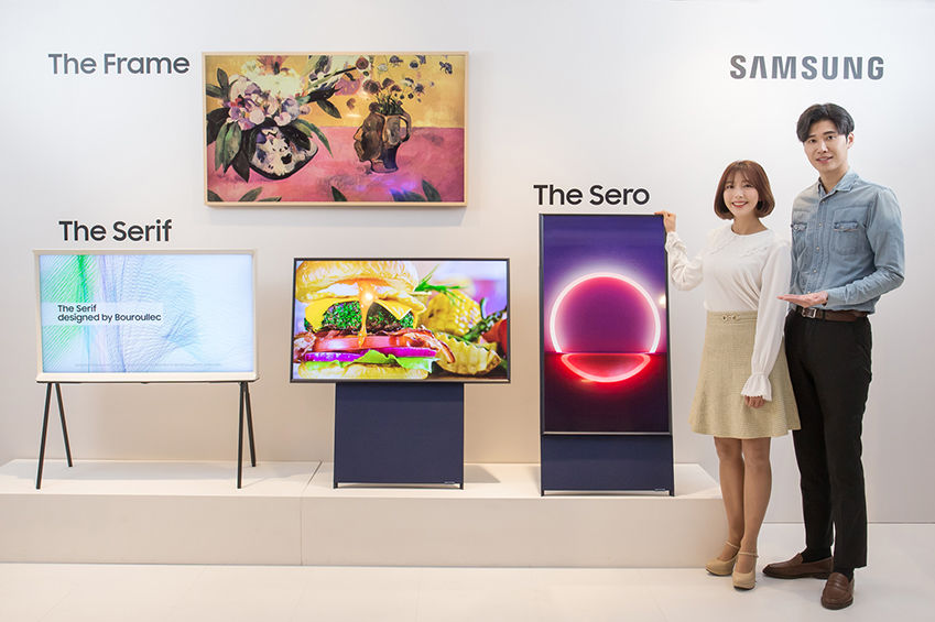 Samsung презентовала телевизор с вертикальным экраном