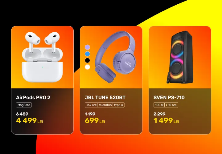 Бонусные 500 леев и скидки до 40% в новом магазине Darwin в городе Сынжерей