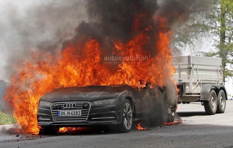 Noul Audi A7 s-a făcut scrum înainte de a fi lansat