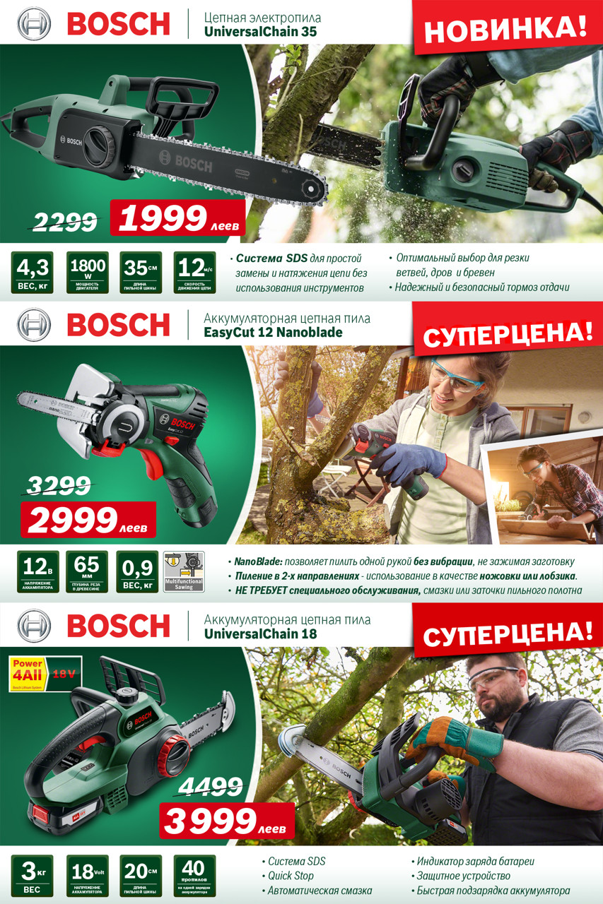 Садовая техника Bosch - весенняя уборка на даче