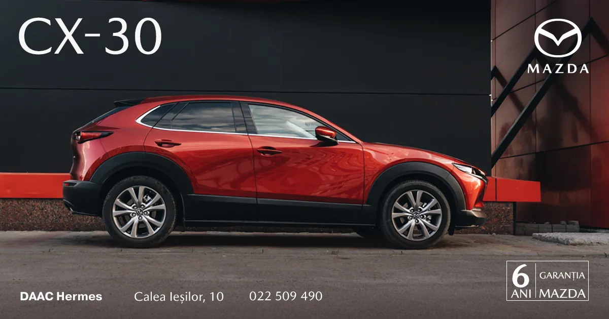 Mazda CX-30 — arta mișcării care a devenit mai accesibilă