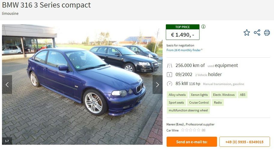 Ce maşini second-hand poţi să-ţi iei din Germania cu 1500 de euro