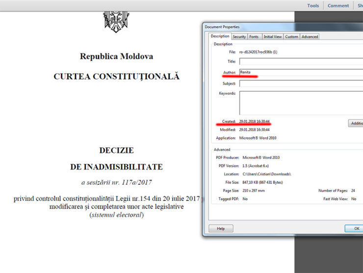 ZdG: Decizia Curții Constituționale a fost publicată la 29 ianuarie de către un grefier