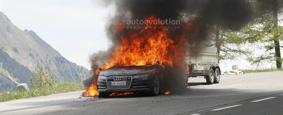 Noul Audi A7 s-a făcut scrum înainte de a fi lansat