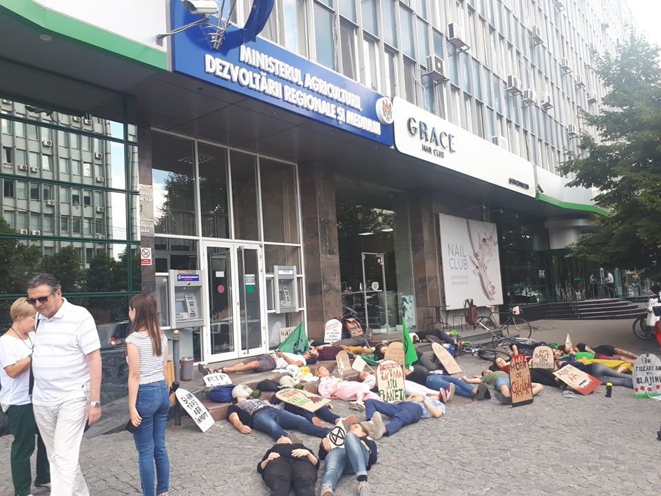 Перед минсельхозом активисты протестовали против загрязнения окружающей среды