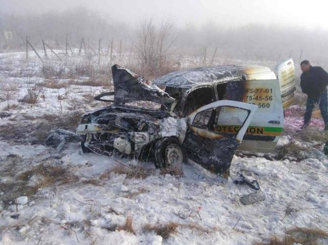 В ДТП на трассе Кишинев-Оргеев пострадали 3 человека и сгорел автомобиль