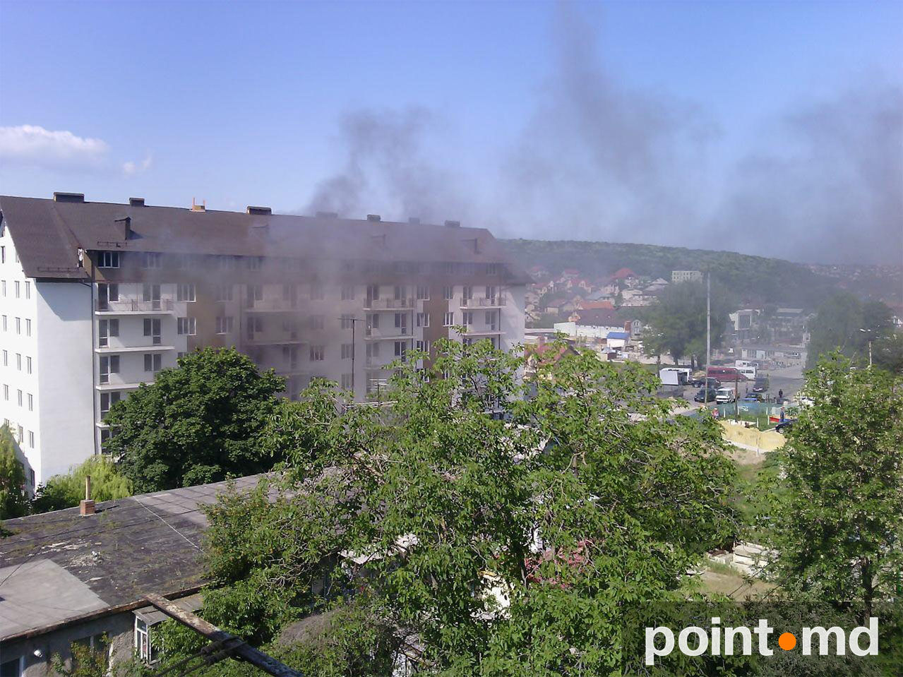 Загорелся недостроенный дом в Дурлештах