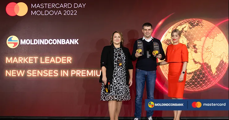 Компания Mastercard наградила MICB за лидерство на рынке платежных карт в Молдове