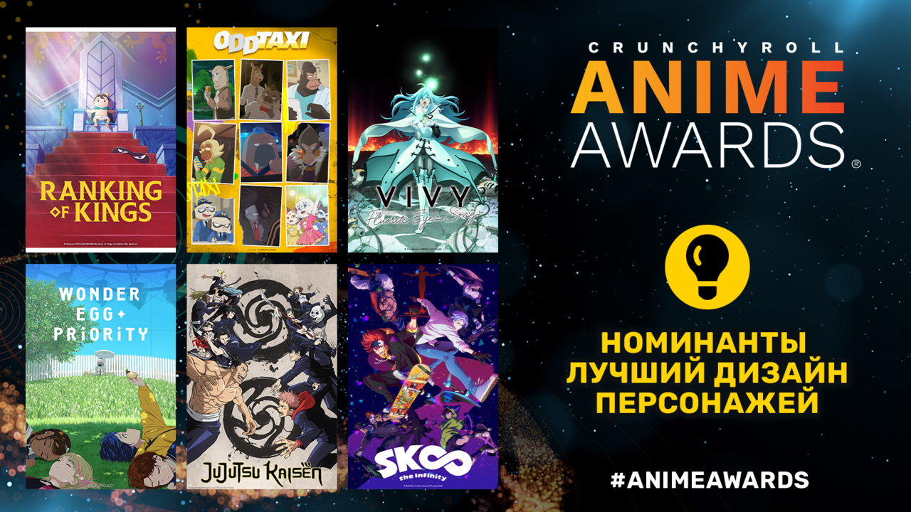 Crunchyroll объявил номинантов на шестую ежегодную премию Anime Awards