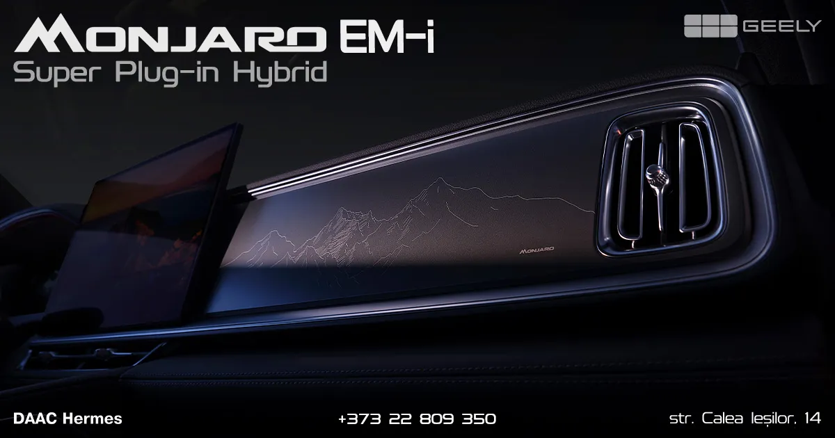 Geely Monjaro EM-i Super Plug-in Hybrid este deja în Moldova