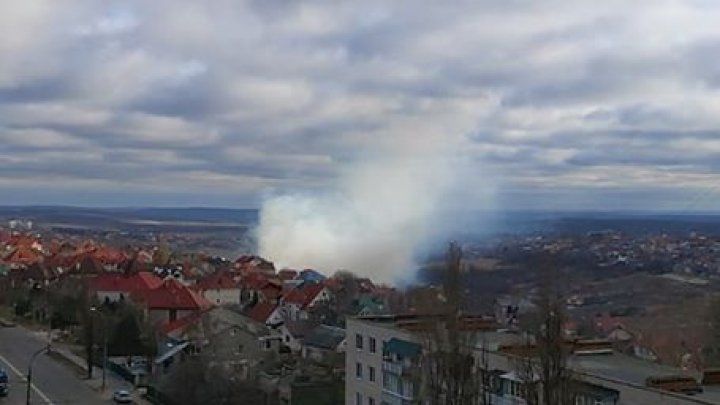 На Скиносах произошел пожар