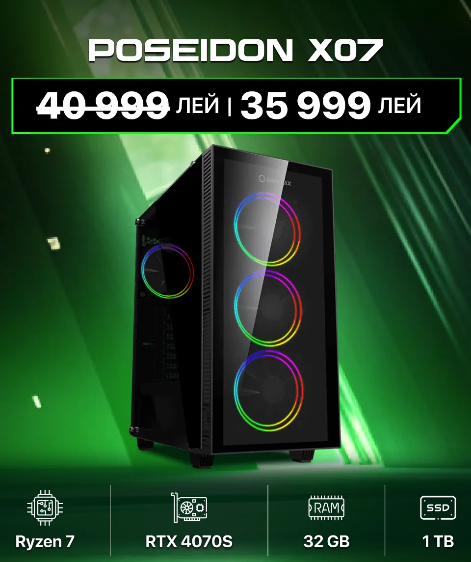 Xstore.md: Игровые ПК со скидкой до 8000 леев