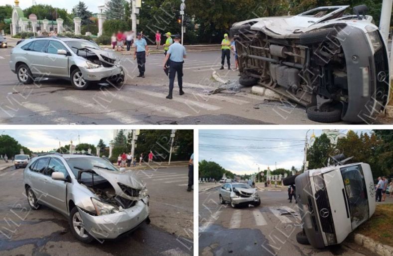 Пять пассажиров маршрутки пострадали в результате ДТП в Тирасполе