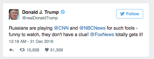 Трамп посмеялся над CNN и NBC за освещение внешней политики России