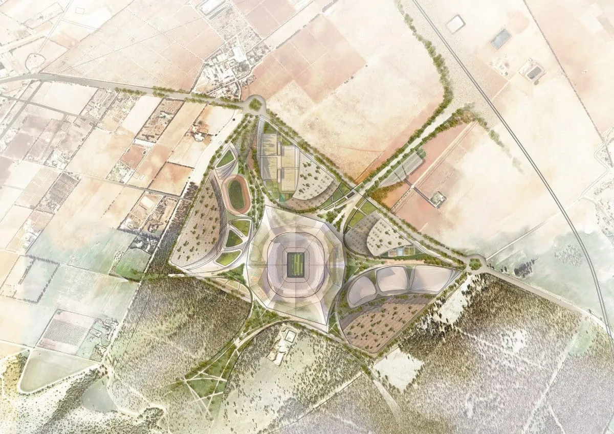 Primele imagini cu cel mai mare stadion de fotbal din lume, făcute publice