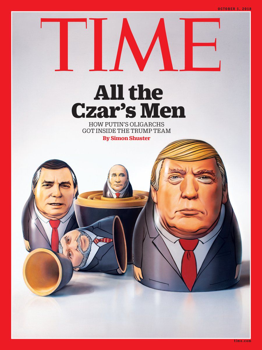 Time показал новую обложку с Путиным и Трампом