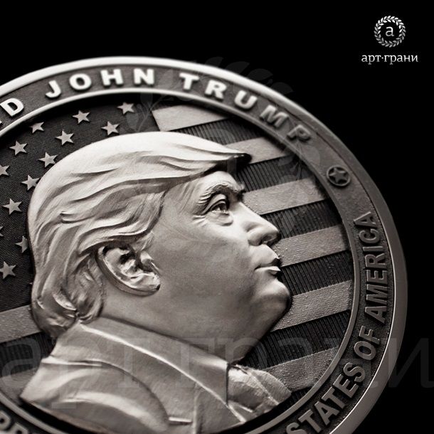 В России выпустили килограммовые монеты в честь Трампа