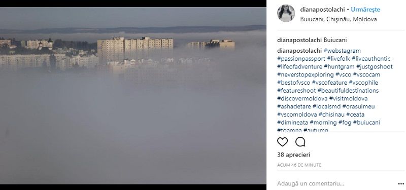 Ceața a devenit, în această dimineață, regină peste meleagurile noastre. Internauții, fascinați