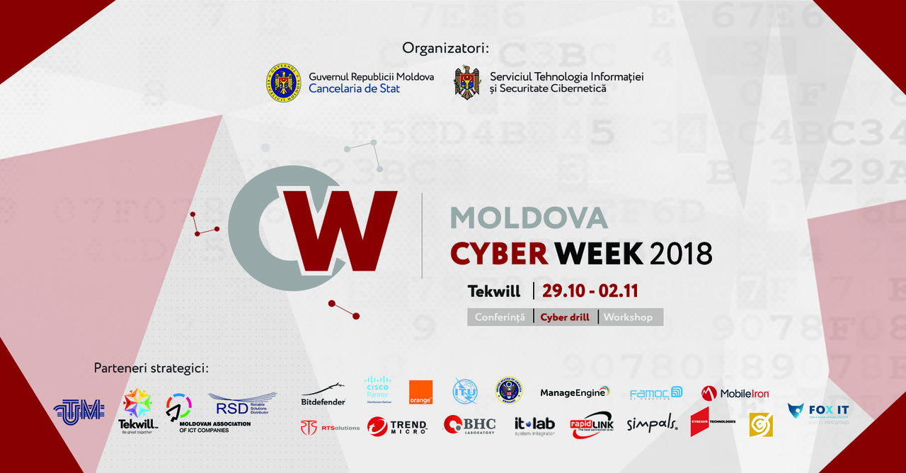 Cyber Week 2018 пройдет в Кишиневе с 29 октября по 02 ноября