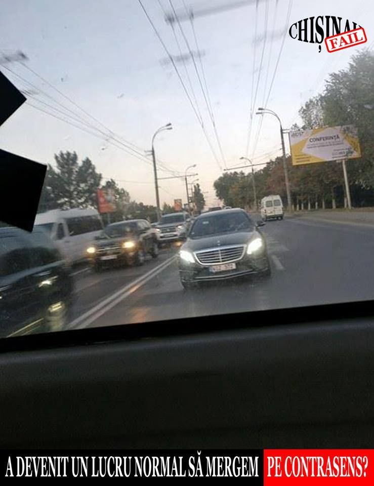 Водители в Кишиневе: Нам двойная сплошная не указ