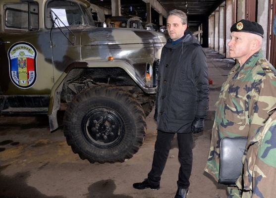 Ministrul Apărării, vizită surpriză la Brigada Moldova din Bălți