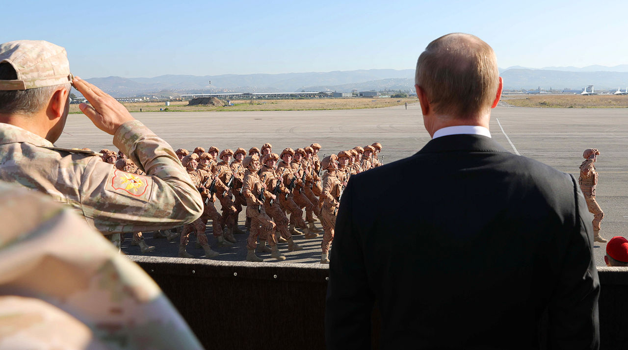 Путин впервые посетил авиабазу «Хмеймим» в Сирии