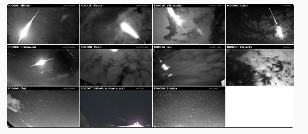 В небе над Молдовой и Румынией пронесся редкий болид со скоростью 246 тысяч км/ч