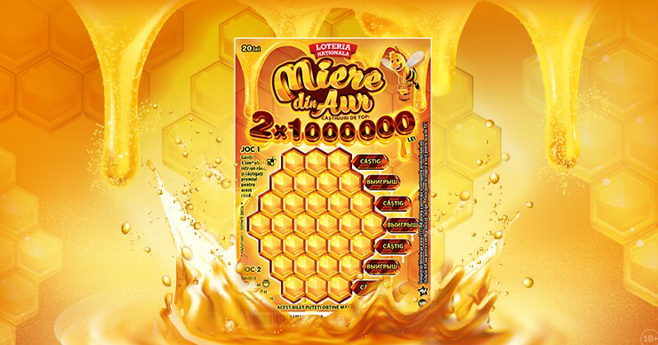 Loteria: Новый билет «Мёд из золота» приносит сладкие выигрыши до 1 000 000 леевi