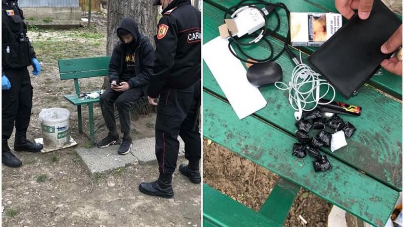 В Кишиневе карабинеры обнаружили у подростка 12 пакетиков с наркотиками