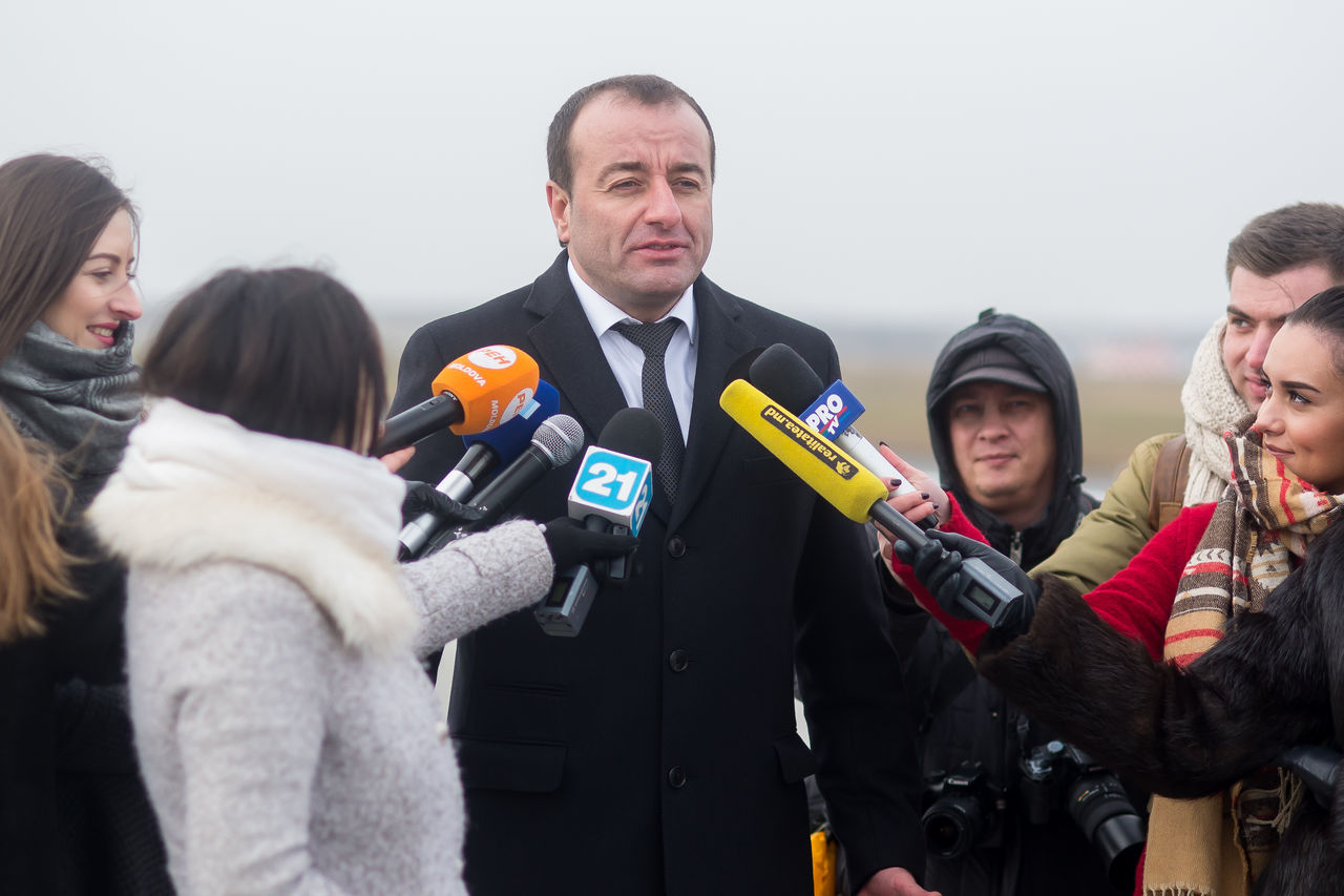 Primul segment al pistei Aeroportului Chişinău este reconstruit