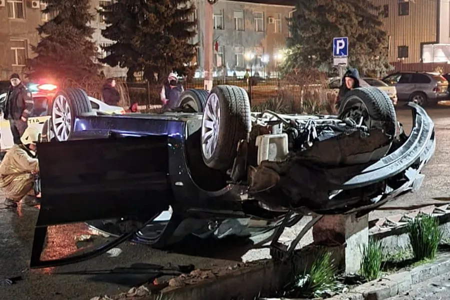 В результате ДТП в Вулканештах перевернулся автомобиль