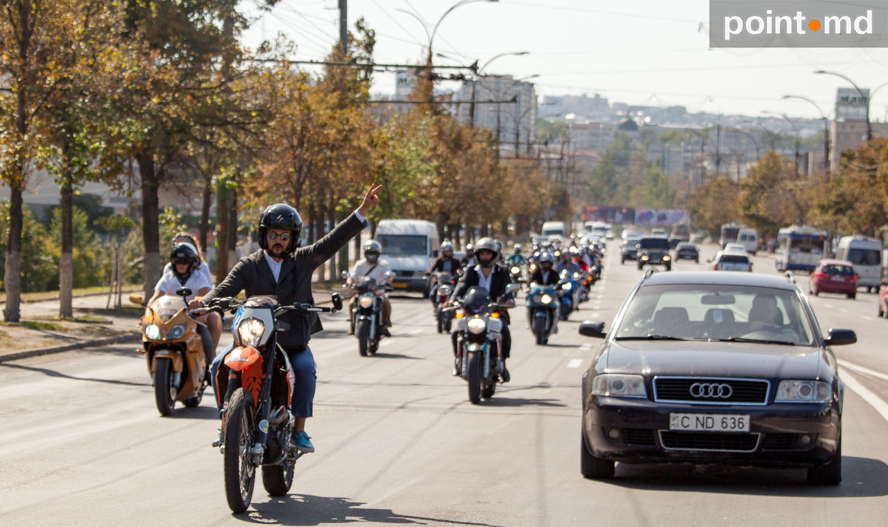 В Кишиневе прошел третий заезд Gentleman's Ride