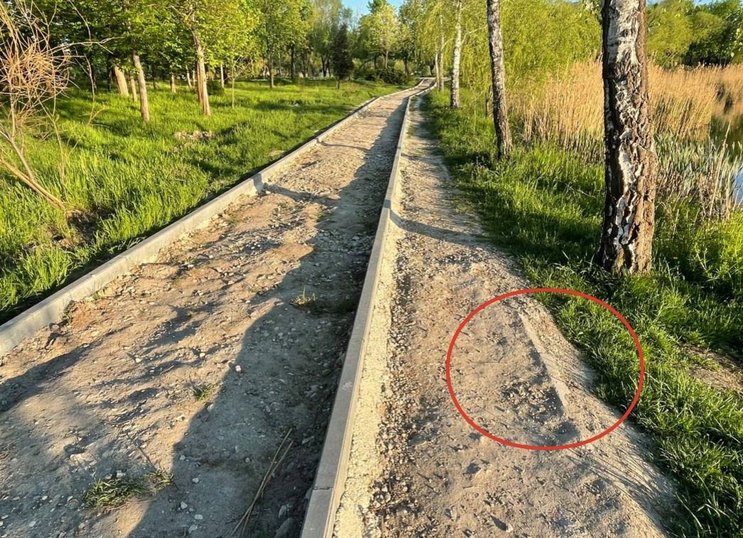 Кишиневцы критикуют ремонт в парке "Ла Извор": Узкие тропинки и разрушенный бордюр