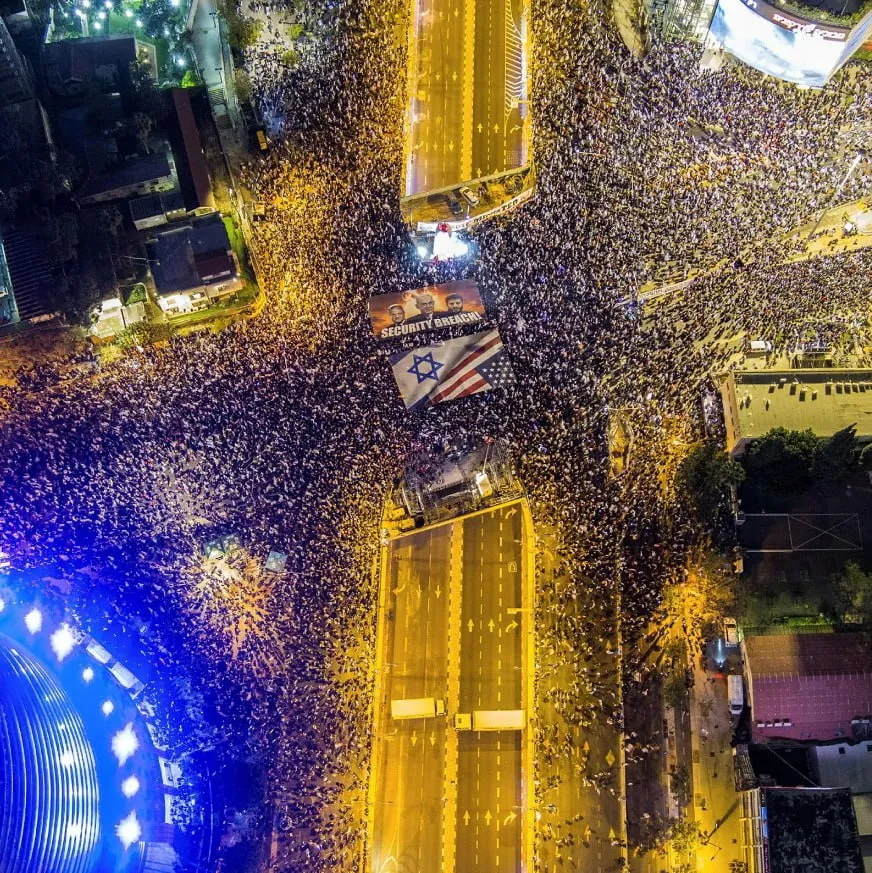 В Израиле на протесты вышли более 450 000 человек