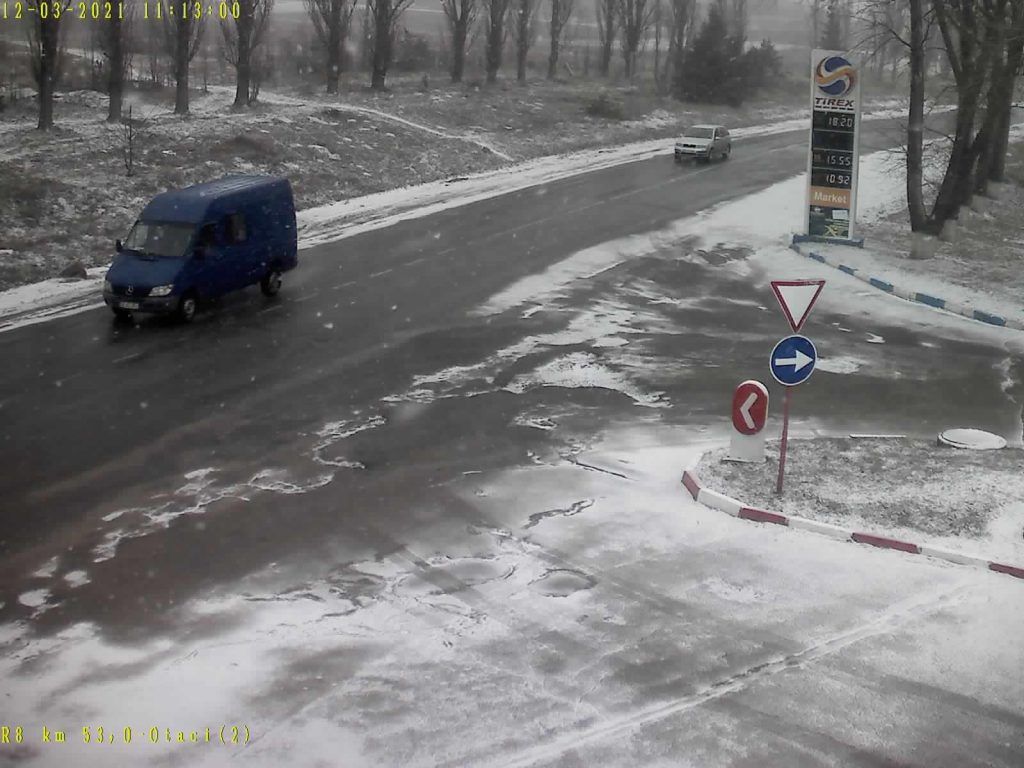 В Молдове выпал снег