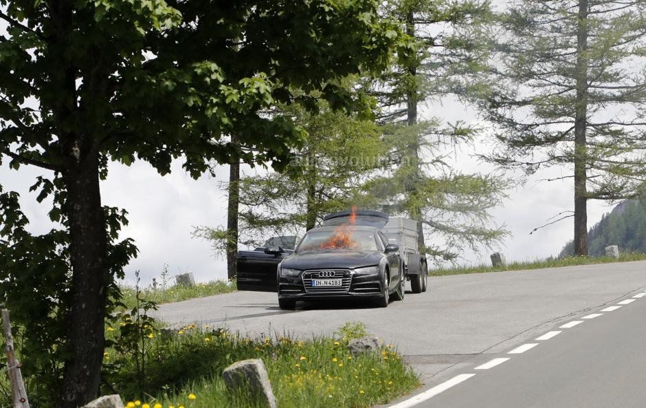 Noul Audi A7 s-a făcut scrum înainte de a fi lansat