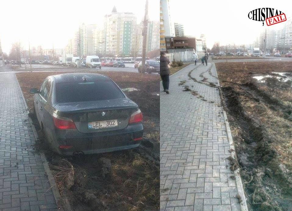 В Кишиневе появились автохамы-гряземесы