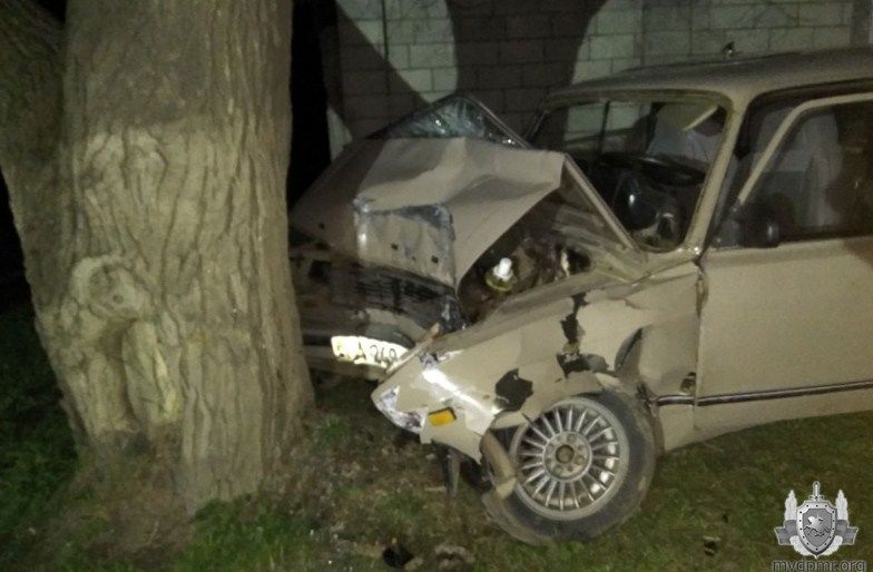В Каушанах автомобиль с несовершеннолетним водителем врезался в дерево