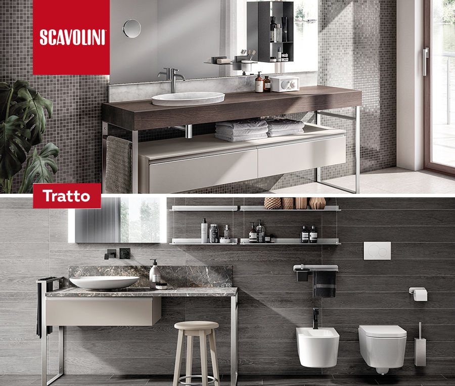 Scavolini: Ванные комнаты Gym Space и Tratto