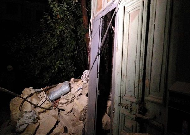 В Одессе обрушилась стена двухэтажного дома
