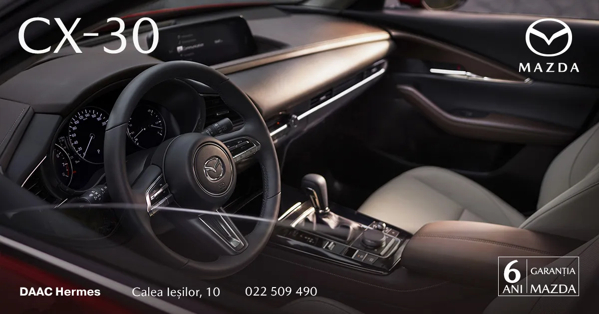 Mazda CX-30 — arta mișcării care a devenit mai accesibilă