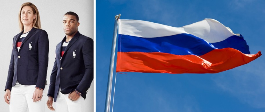 На форме американских олимпийцев увидели российский триколор