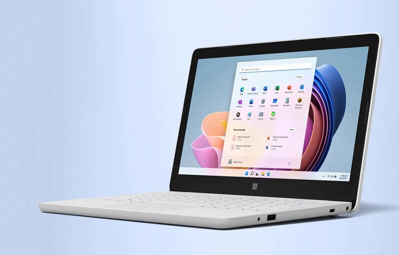 Microsoft представила бюджетный ноутбук для учебы с Windows 11 SE