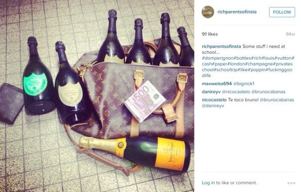 Viata luxoasa si aroganta a parintilor bogati de pe Instagram: "Astazi, m-am gandit sa mananc niste mancare de tarani"