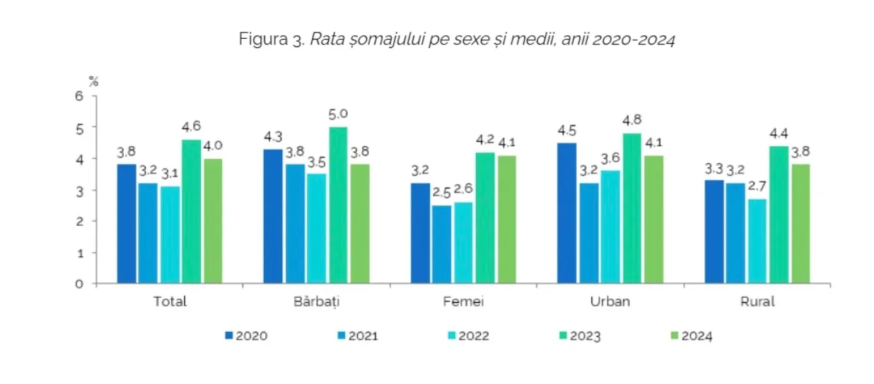 Numărul șomerilor din Republica Moldova a scăzut în 2024