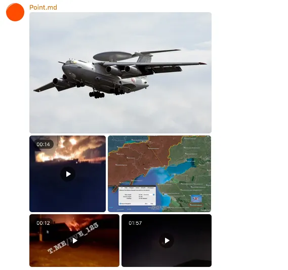 ВСУ сообщили, что сбили российский А-50 над Азовским морем