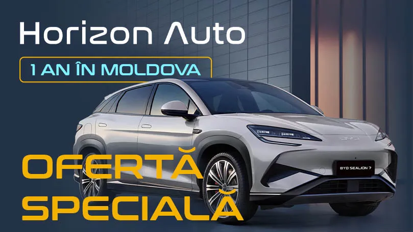 Horizon Auto marchează un an în Moldova cu oferte speciale la BYD