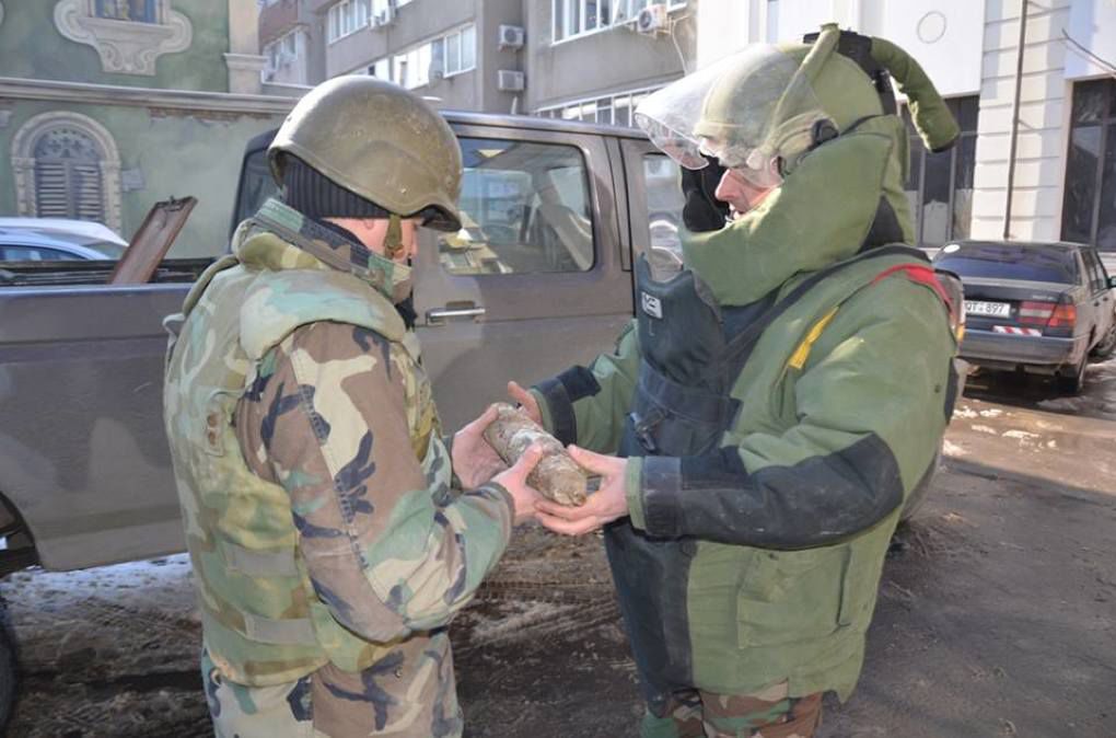 В центре Кишинева нашли снаряд времен Второй мировой войны