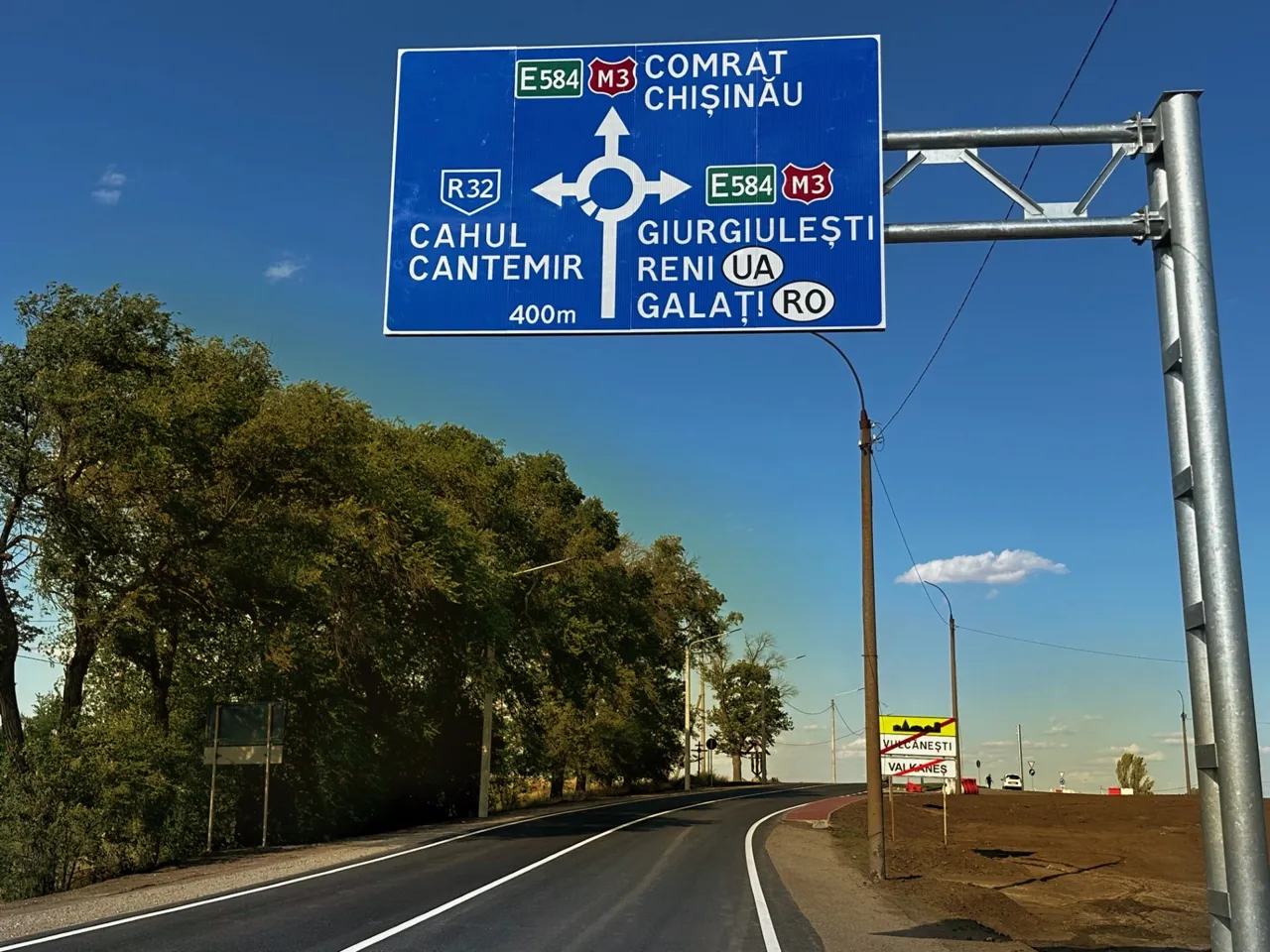 Construcția drumului Chișinău-Giurgiulești, pe jumătate finalizată