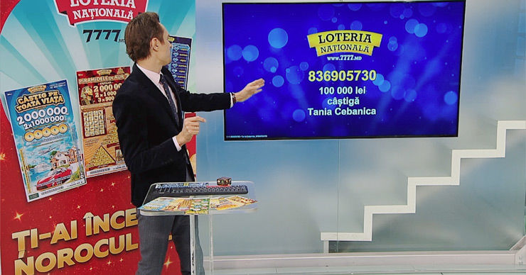 Лотерея: Педагог из Кишинева выиграла в «Драгоценных камнях» 100 000 леев
